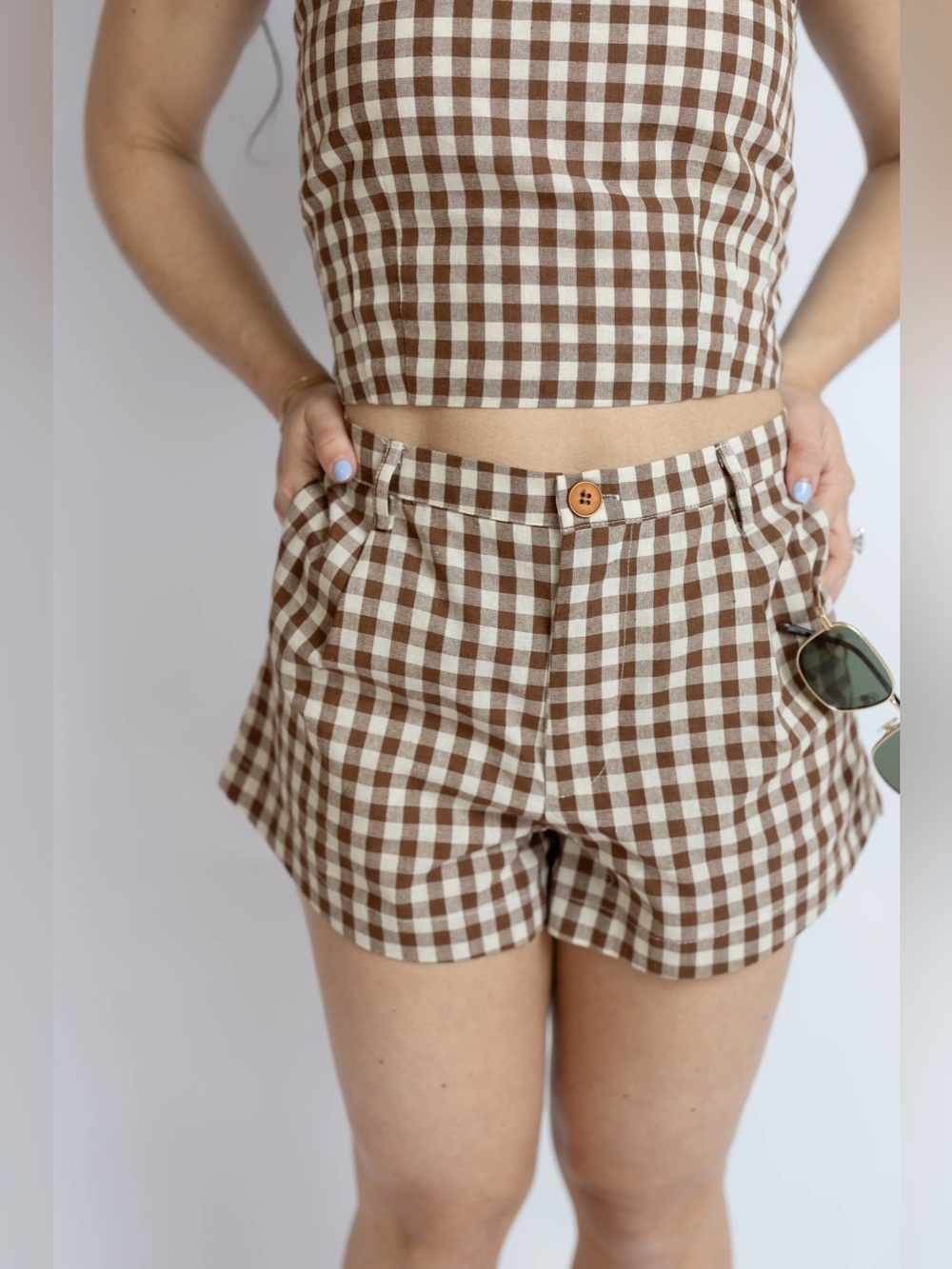 Mustang Gingham Shorts
